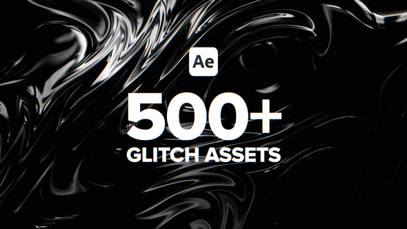 500+ Glitch Assets For After Effects alt