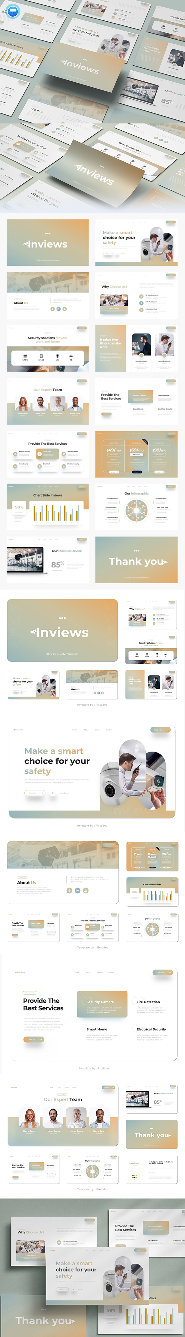 Inviews - CCTV & Security Keynote Presentation Template