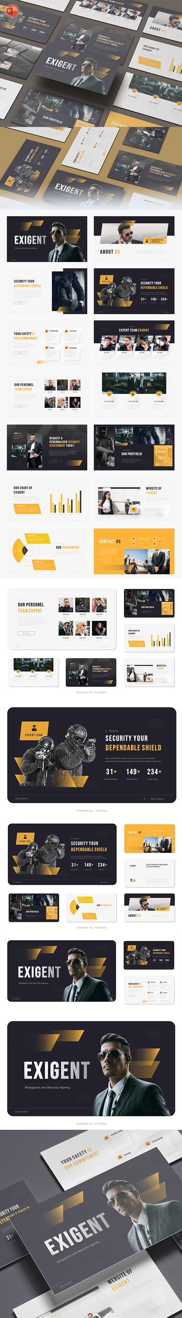 Exigent - Bodyguards & Security Agency PowerPoint Presentation