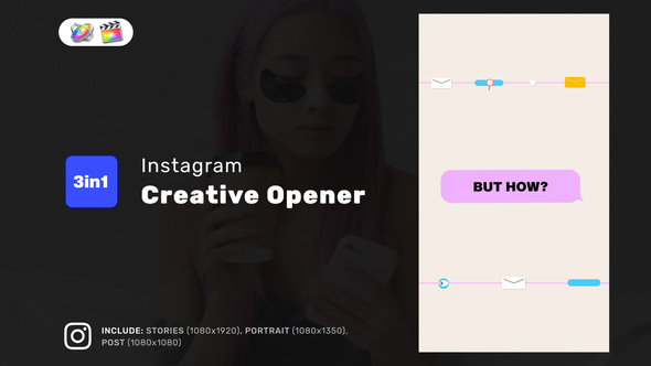 Creative Opener Vertical Reel for FCPX alt