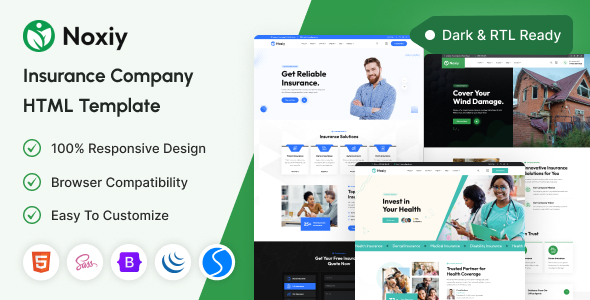 Noxiy - Insurance Company HTML Template