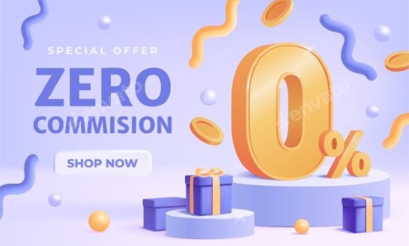 Zero Commission Promotional Banner