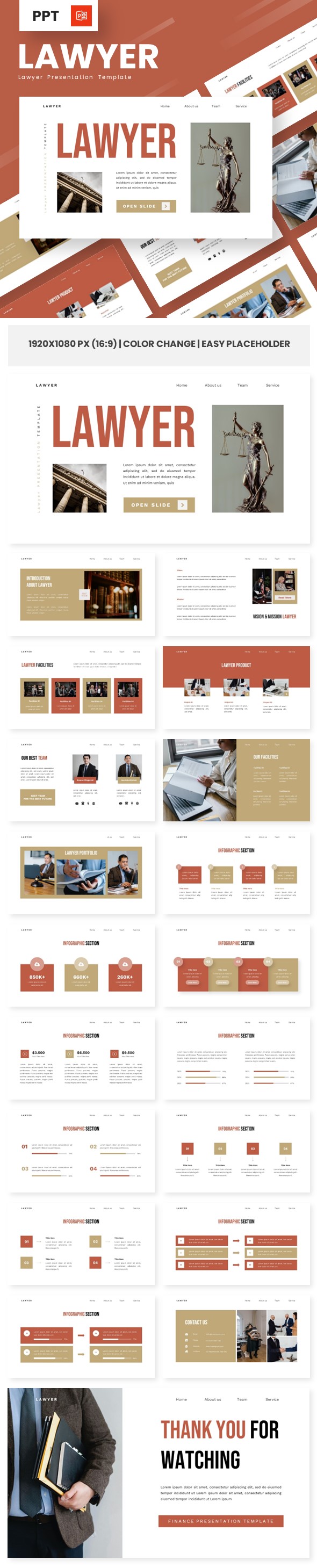 Lawyer - Lawyer Powerpoint Templates