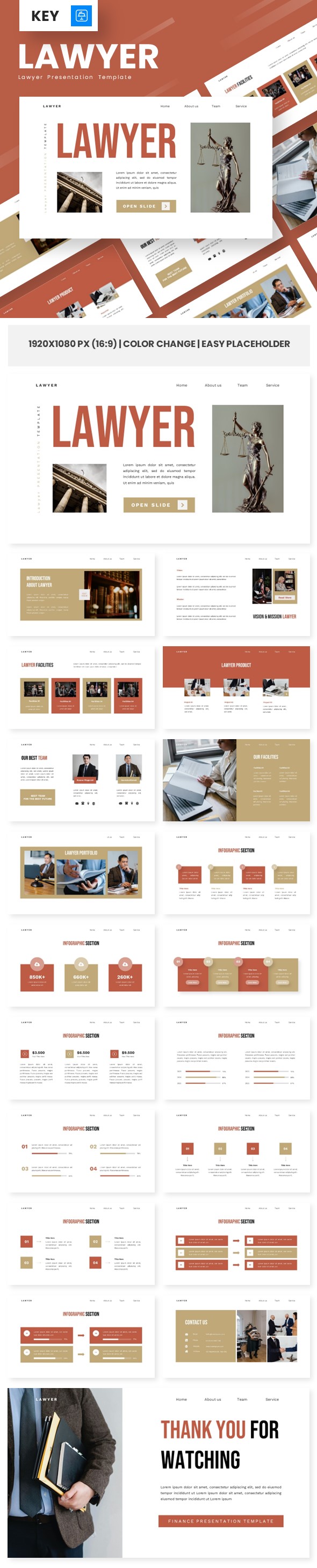 Lawyer - Lawyer Keynote Templates