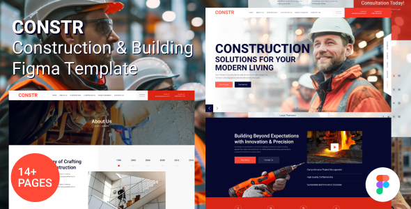 Constr - Construction & Building Figma Template