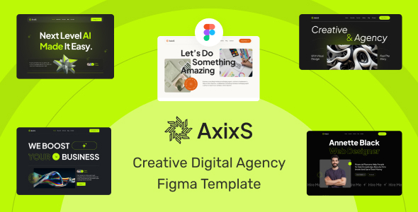 Axixs - Creative Digital Agency Figma Template