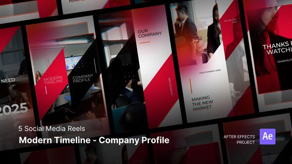 Social Media Reels - Modern Timeline - Company Profile After Effects Project Files alt