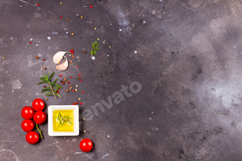 Food background with spices