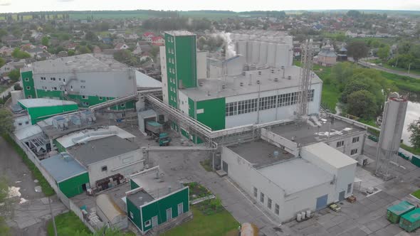 Factory Building Aerial