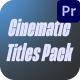 Cinematic Titles Pack MOGRT - VideoHive Item for Sale