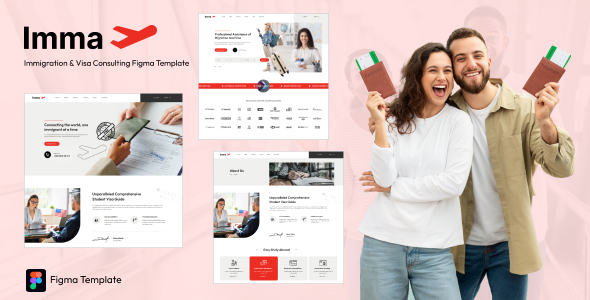 Imma - Immigration and Visa Consulting Figma Template