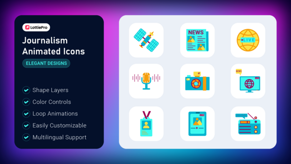 Journalism Animated Icons