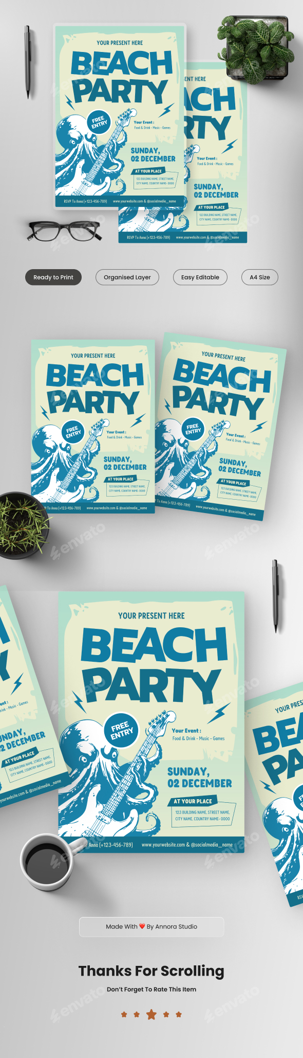 Beach Party Flyer