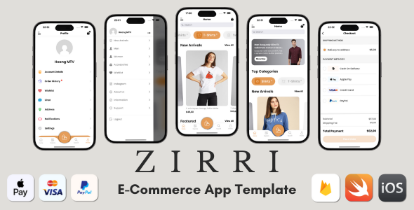 E-Commerce App Template - iOS Swift New