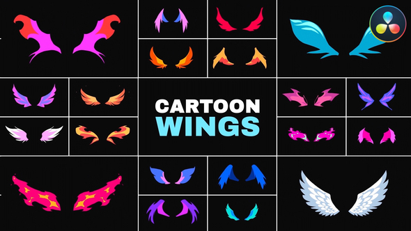 Cartoon Wings for DaVinci Resolve