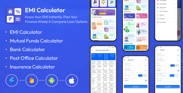 Ultimate Financial Calculator: Loans, Investments & More || Flutter Code