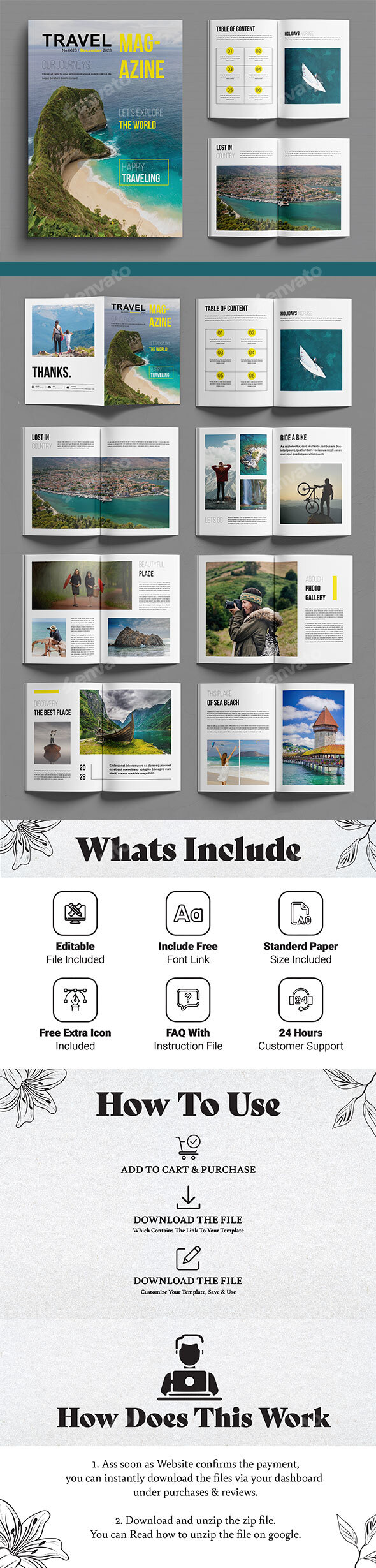 Travel Magazine Layout