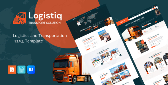 Logistiq – Logistics and Transportation HTML5 Template – 0 Sold!