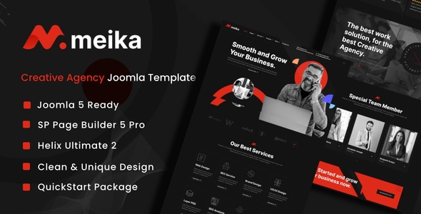 Meika - Creative Agency Joomla Template