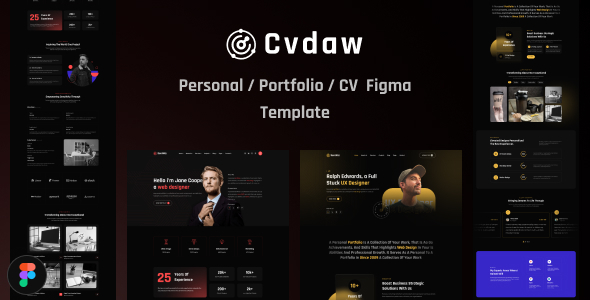 CvDaw | Personal Portfolio Figma Template