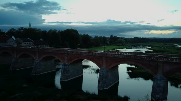  Widest Waterfall in Europe in Latvia Kuldiga and Brick Bridge Across the River Venta 