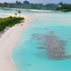 Drone Flyuing Along Maldive Paradise Tropical Island - VideoHive Item for Sale