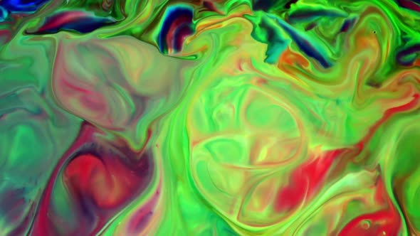 Abstract Colorful Ink Movements Spreads On Water Texture 14 alt