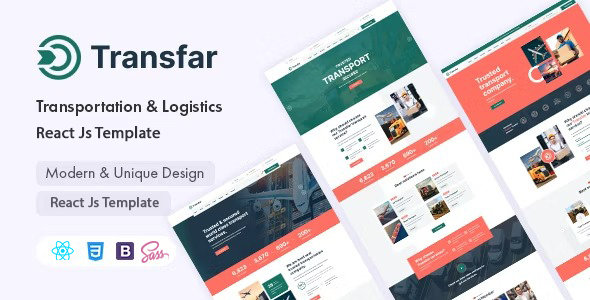 Transfar – Transportation & Logistics React Template