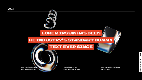 Dispersion Typography 3D | FCP alt