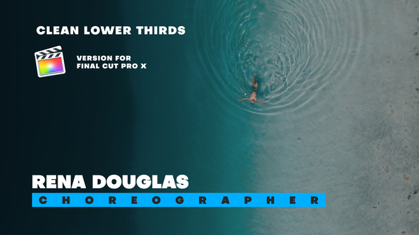 Clean Lower Thirds Elements | FCPX alt