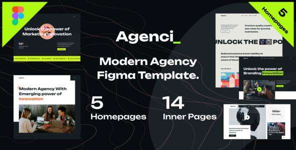 Agenci - Creative Modern Agency figma Template