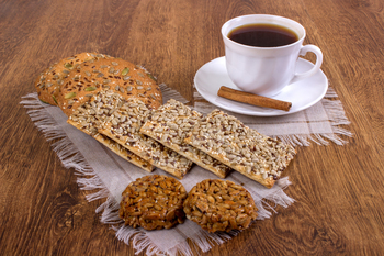 Cup of coffee and cookies