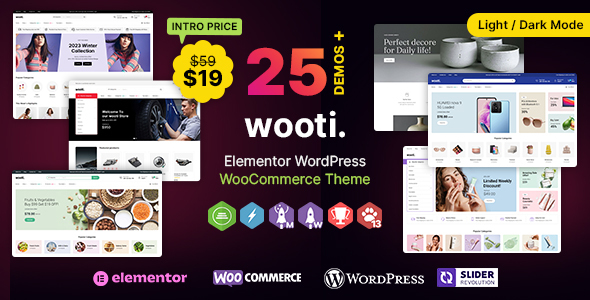 Wooti WP - Ultimate Multipurpose Multi-Vendor Elementor WooCommerce Theme