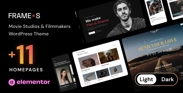 Frames - Movie Studios & Filmmakers WordPress theme