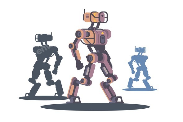 Walking Robots on Patrol