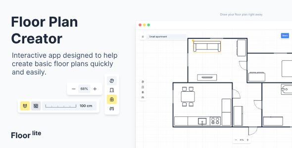 FloorLite – Interactive Floor Plan Creator