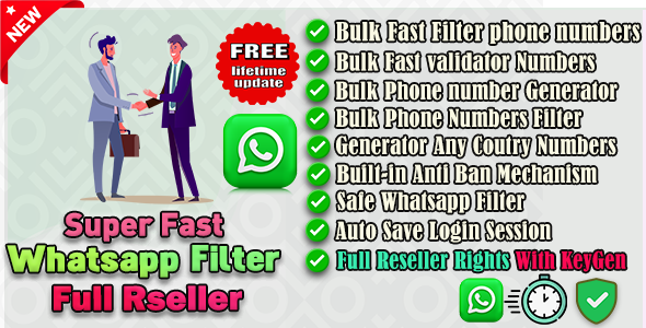 Super Fast Whatsapp Numbers Filter-Full Reseller