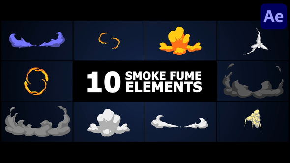 Smoke Fume Elements for After Effects