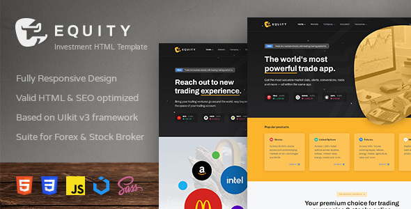 Equity - Investment and Forex HTML Template