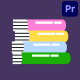 School Education Icons And Titles for Premiere Pro - VideoHive Item for Sale
