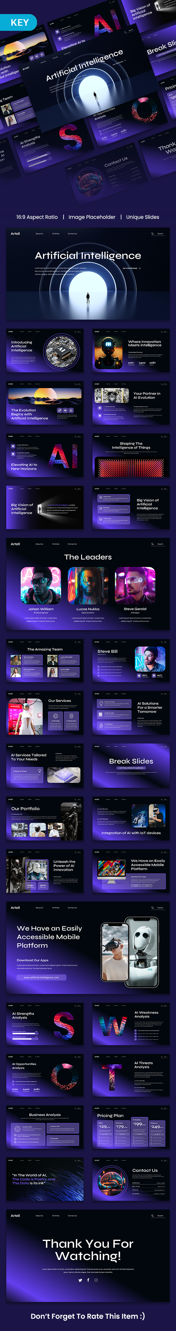 Artell - Creative Artificial Intelligence Presentation Template