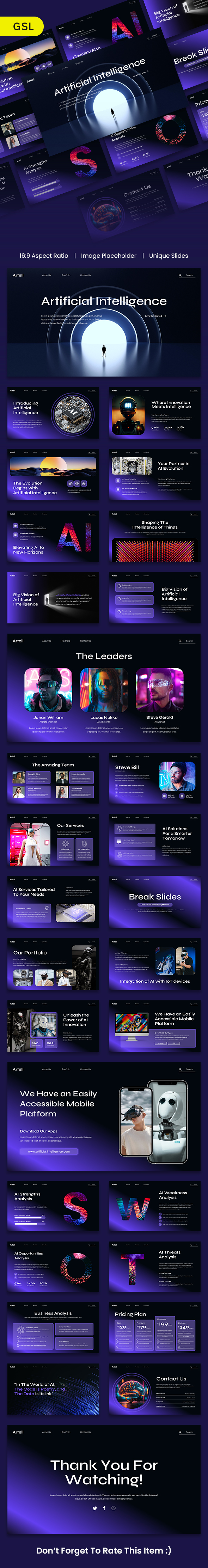 Artell - Creative Artificial Intelligence Presentation Template