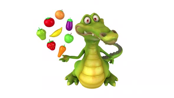 Fun crocodile - 3D animation