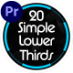 20 Simple Lower Thirds - VideoHive Item for Sale