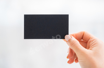 Blank business card