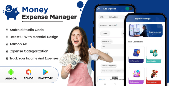 Money Expense Manager | Loan Comparison Calculator | EMI Calculator | Android App | Admob Ads