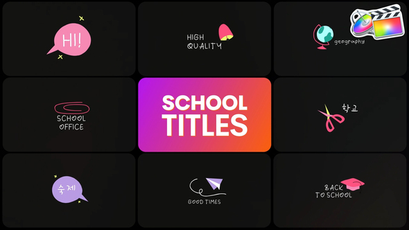 School Titles | FCPX alt