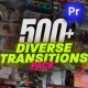 Diverse Transitions Pack for Premiere Pro: Glitch, Film, Light, Seamless, Collage, Paper & More - VideoHive Item for Sale