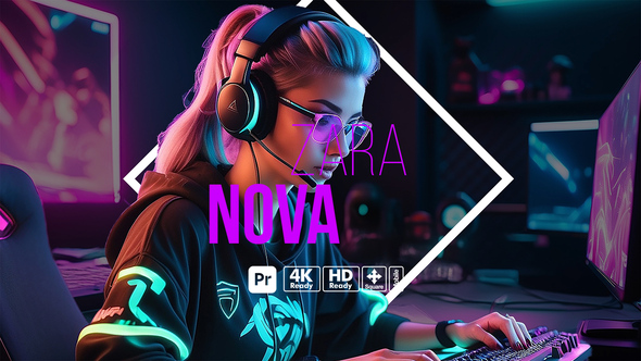 Gamers Promo for Premiere Pro - High Energy Esports Action Trailer Animation Template
