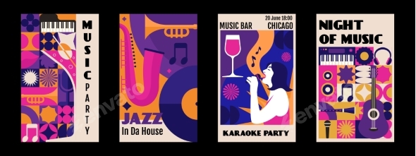 Poster Bauhaus Food Music Bar and Karaoke